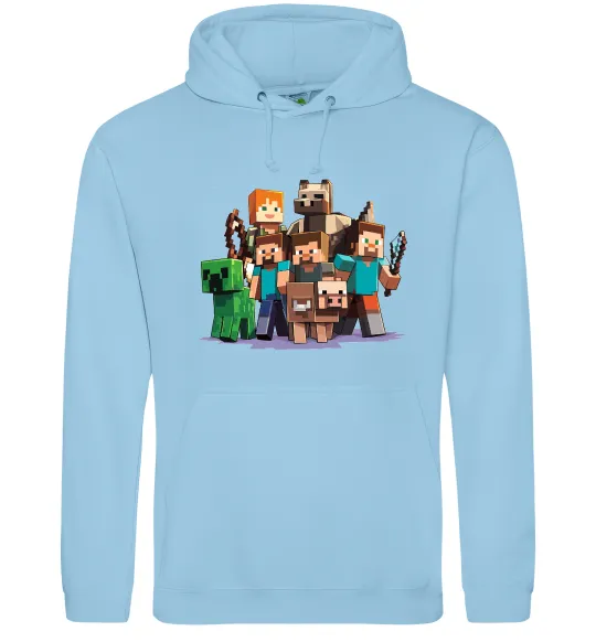 Мужская толстовка (худи) Steeve Alexa Голубой фото