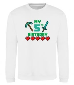 Свитшот My birthday Minecraft