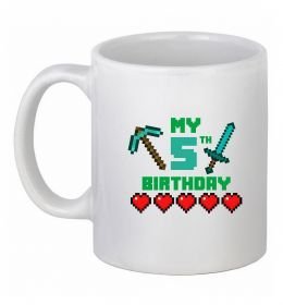 Чашка керамическая My birthday Minecraft