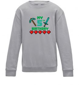 Детский Свитшот My birthday Minecraft