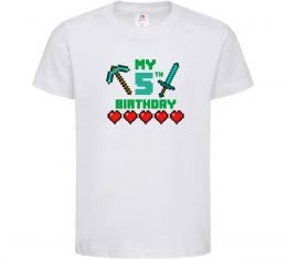 Дитяча футболка My birthday Minecraft