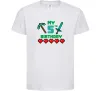 Дитяча футболка My birthday Minecraft Білий фото