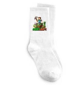 Шкарпетки Майнкрафт з киркою