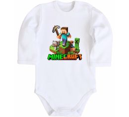 Дитячий бодік Майнкрафт з киркою