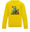 Детский Свитшот Майнкрафт з киркою Солнечно желтый фото