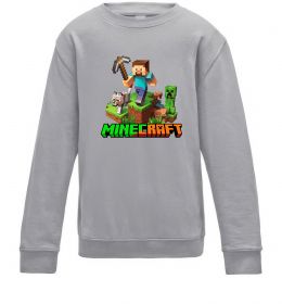 Детский Свитшот Майнкрафт з киркою
