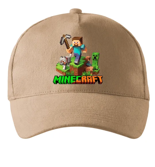 Кепка Майнкрафт з киркою Песочный фото