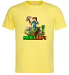 Чоловіча футболка Майнкрафт з киркою Лимонний фото