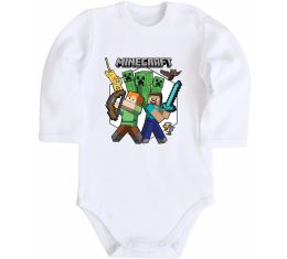 Дитячий бодік Майнкрафт зброя