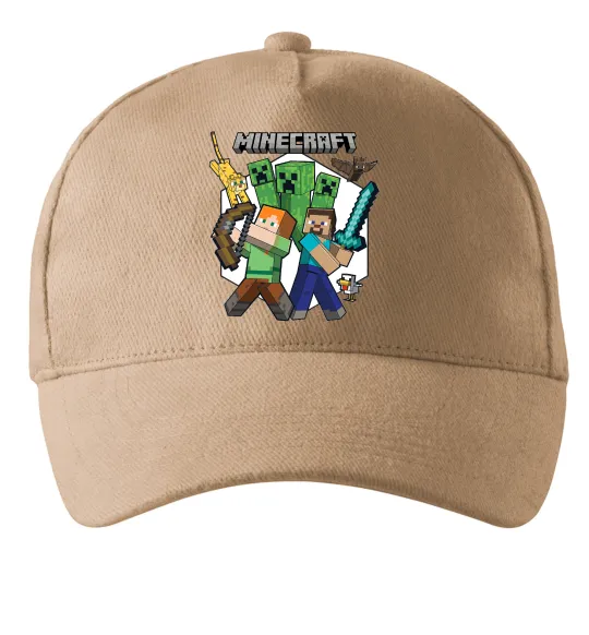 Кепка Майнкрафт зброя Пісочний фото