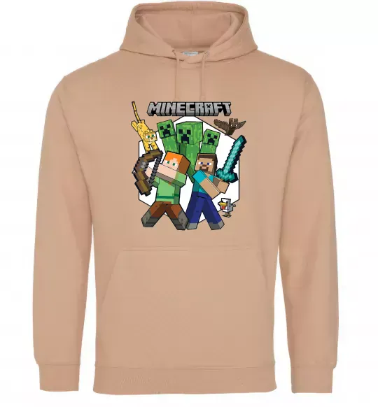 Женская толстовка (худи) Майнкрафт зброя Песочный фото