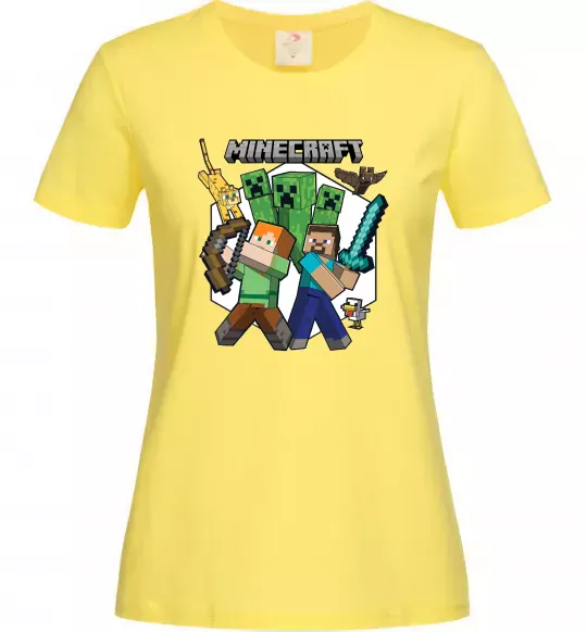 Жіноча футболка Майнкрафт зброя Лимонний фото