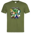 Мужская футболка Майнкрафт зброя Оливковый фото