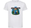 Дитяча футболка Minecraft Steve Білий фото