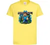 Дитяча футболка Minecraft Steve Лимонний фото