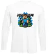 Лонгслив Minecraft Steve Белый фото