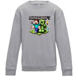 Детский Свитшот Minecraft Steve Creeper