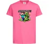 Дитяча футболка Minecraft Steve Creeper Яскраво-рожевий фото