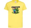 Дитяча футболка Minecraft Steve Creeper Лимонний фото