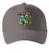 Кепка Minecraft Steve Creeper Серый фото