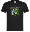 Мужская футболка Minecraft Steve Creeper Черный фото