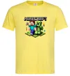 Мужская футболка Minecraft Steve Creeper Лимонный фото
