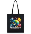 Еко-сумка Minecraft space Чорний Еко-сумка Minecraft space Чорний фото