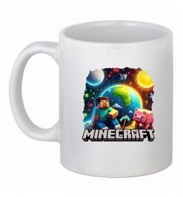 Чашка керамическая Minecraft space