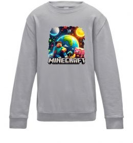 Детский Свитшот Minecraft space