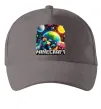 Кепка Minecraft space Сірий фото