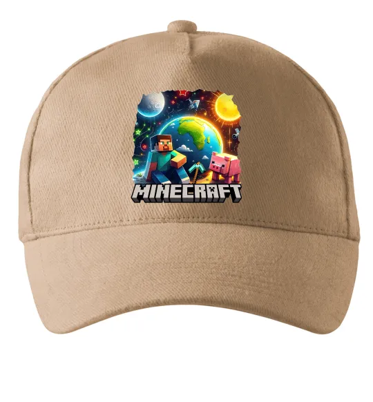 Кепка Minecraft space Пісочний фото