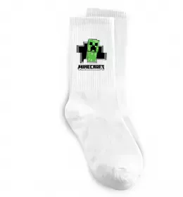 Носки Minecraft creeper Белый фото