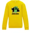 Дитячий світшот Minecraft creeper Сонячно жовтий фото