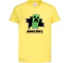 Дитяча футболка Minecraft creeper Лимонний фото