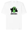 Футболка Оверсайз Minecraft creeper Белый фото