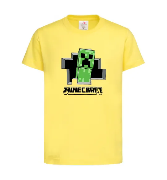 Детская футболка Minecraft creeper Лимонный фото