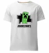 Мужская премиум футболка Minecraft creeper Белый фото