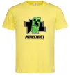 Мужская футболка Minecraft creeper Лимонный фото