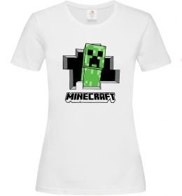 Женская футболка Minecraft creeper Женская футболка Minecraft creeper