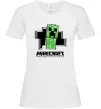 Женская футболка Minecraft creeper Белый Женская футболка Minecraft creeper Белый фото