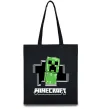 Еко-сумка Minecraft creeper Чорний Еко-сумка Minecraft creeper Чорний фото