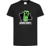 Дитяча футболка Minecraft creeper Чорний фото