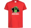Дитяча футболка Minecraft creeper Червоний фото