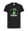 Детская футболка Minecraft creeper Черный фото