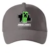 Кепка Minecraft creeper Сірий фото
