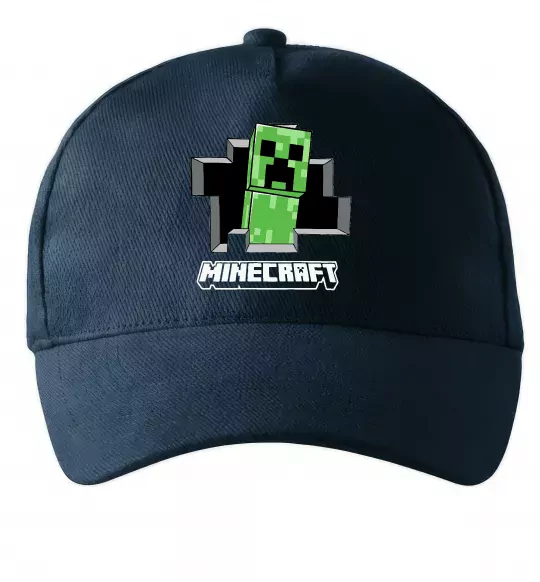 Кепка Minecraft creeper Темно-синий фото