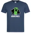 Мужская футболка Minecraft creeper Темно-синий фото