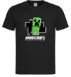 Мужская футболка Minecraft creeper Черный фото