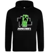 Женская толстовка (худи) Minecraft creeper Черный фото