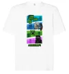 Футболка Оверсайз Minecraft Characters Белый фото